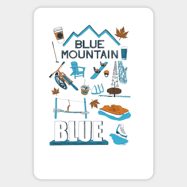 HERE Local Artist Series: Blue Mountain Magnet by Quick Brown Fox Canada 